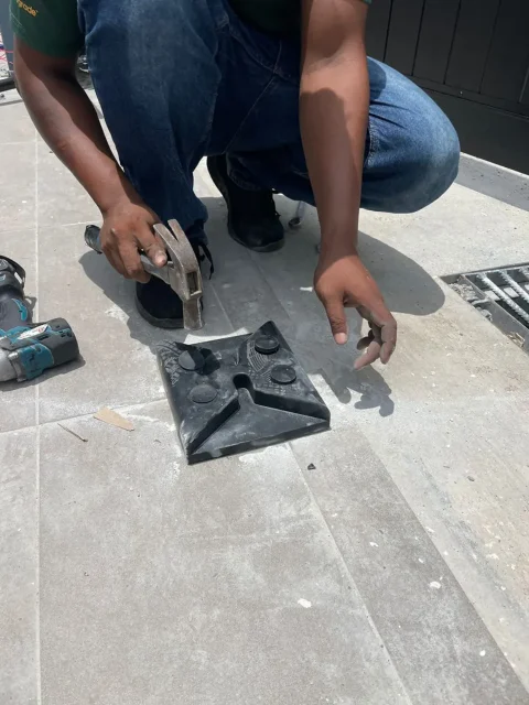 SmartGate installer at work on site, step 10 of 11